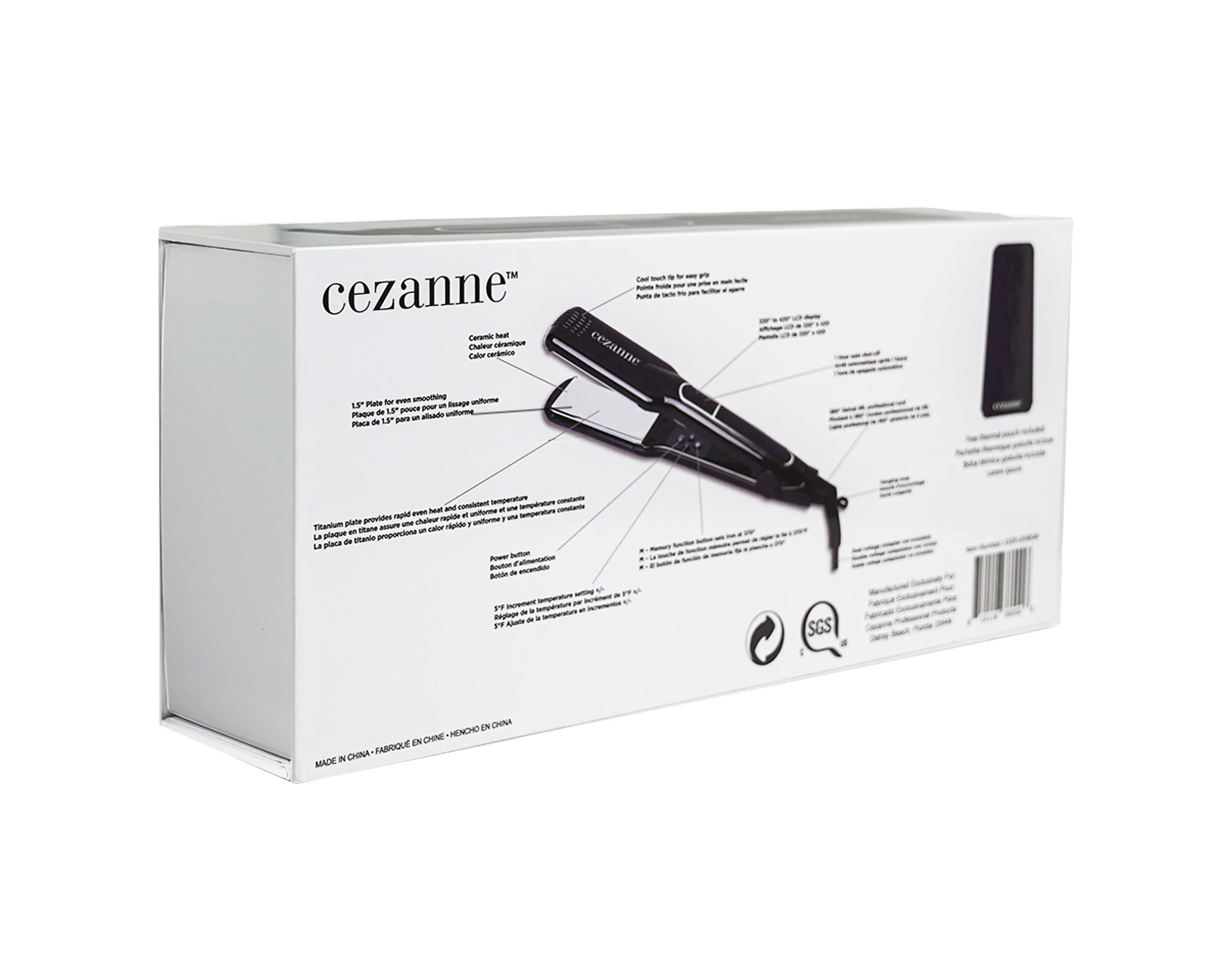 Pro Titanium Ceramic Smoothing Iron - Cezanne Hair Professional