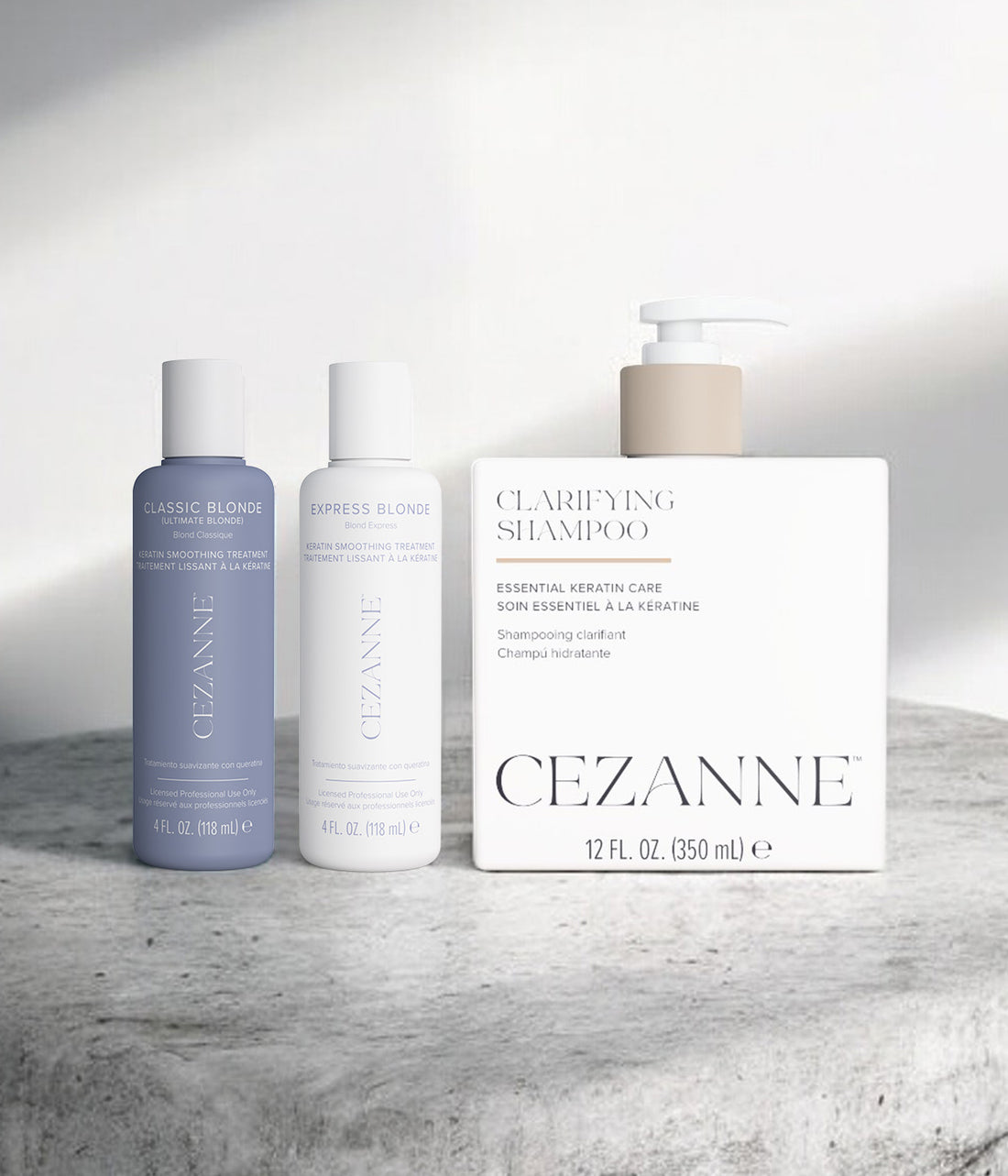 Classic Blonde/Express Blonde Mini Keratin Smoothing Sampler - Cezanne Hair Professional